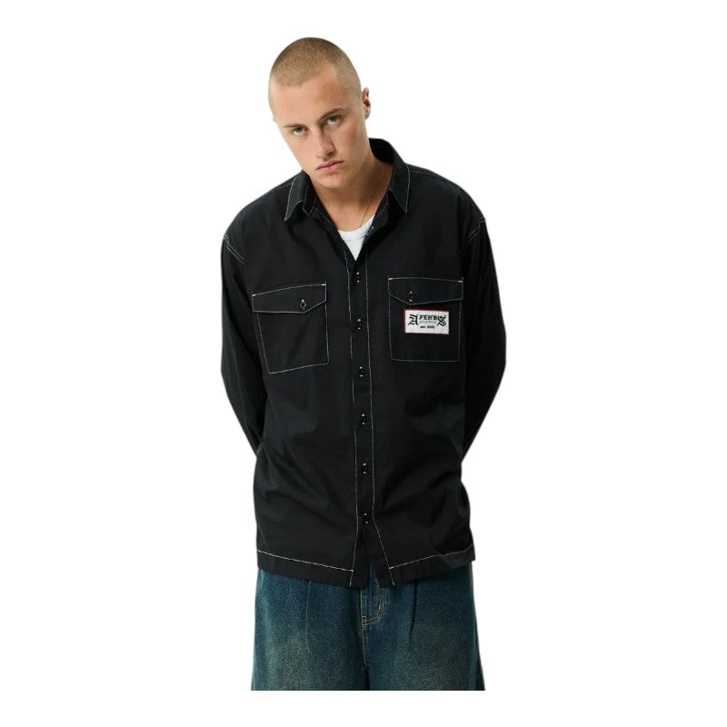 Afends Supply Workwear Shirt - Black