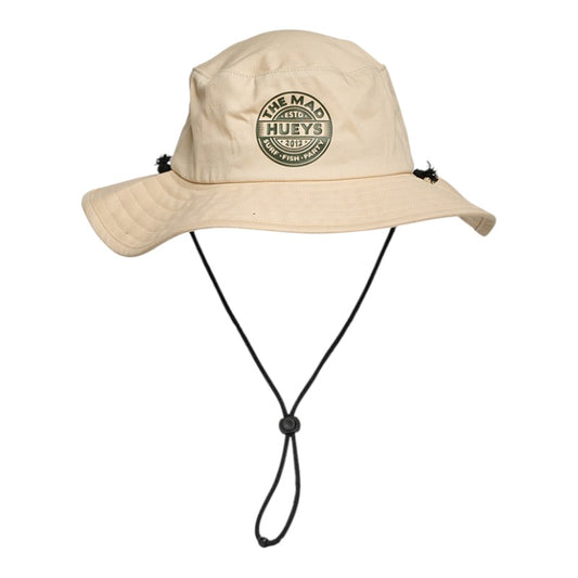 Mad Hueys Good Life Hueys Wide Brim Hat - Cement