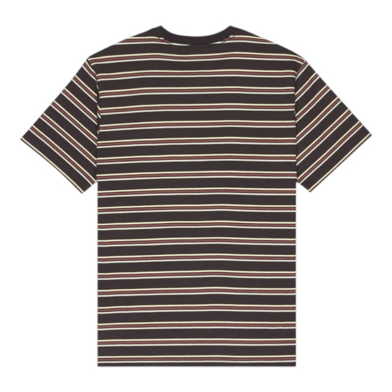 Element Icon Embroidery Tee - Washed Stripes Off Black