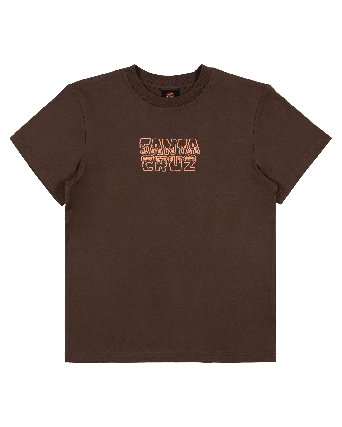 Santa Cruz Youth Multi Cruz Stack Centre Tee - Brown