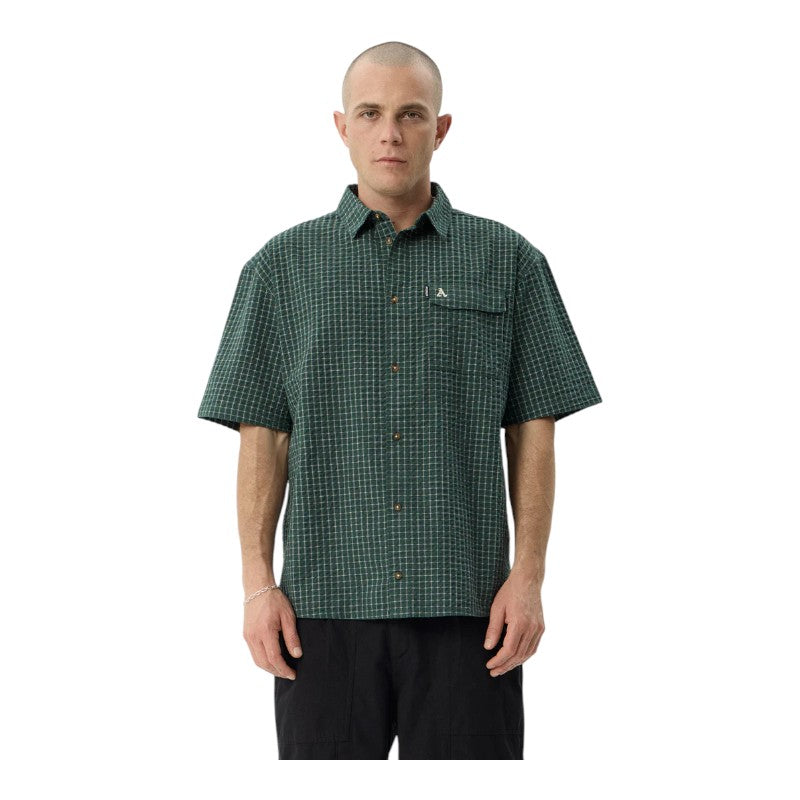 Afends Reverb Shirt - Pine Check