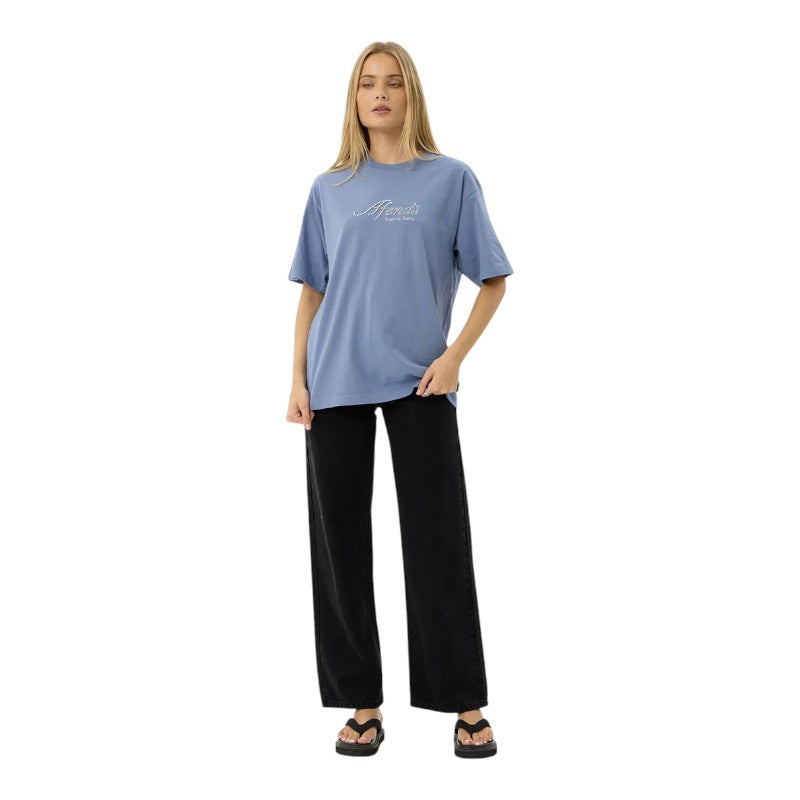 Afends Horoscope Boxy Tee - Washed Pine