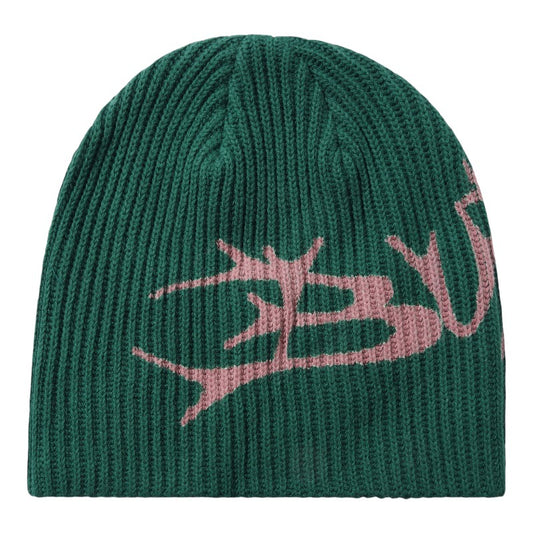 Bututer Scrawling Skull Beanie - Forest