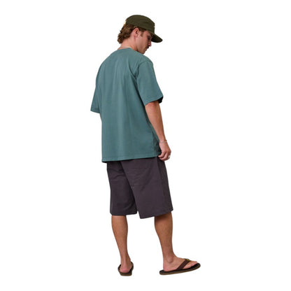 J.A.F Script Heavy Shore Tee - Dusk Pine