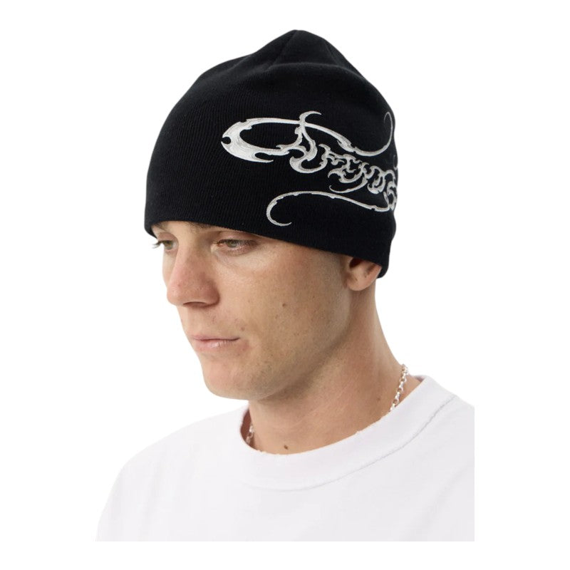 Afends Razor Skull Beanie - Black