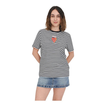 Huffer Stripe Classic Happy Tears Tee - Black/White