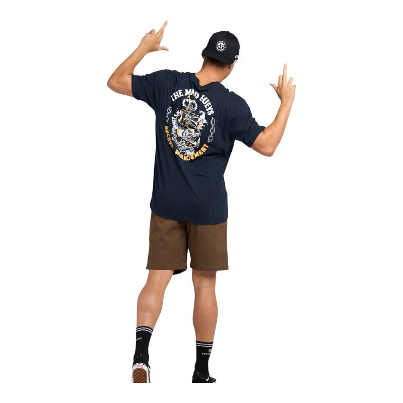 Mad Hueys Anchor Management Tee - Navy