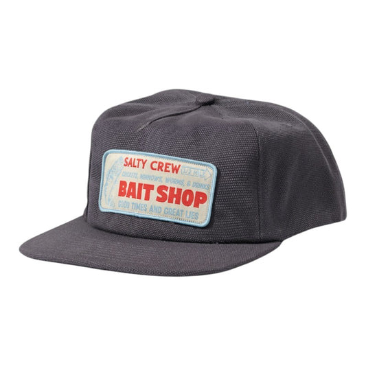 Salty Crew Bait Shop 5 Panel - Coal