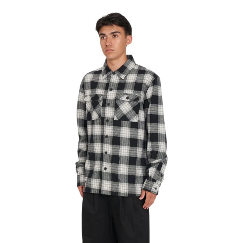 Huffer 9 to 5 Check Shacket - Moonrock Check