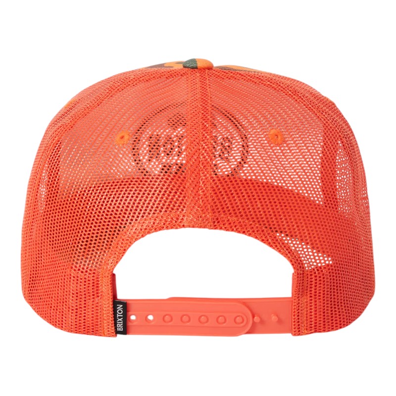 Brixton Henry Trucker Hat - Orange Duck Camo