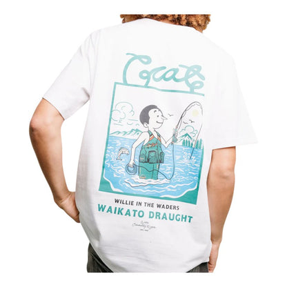 Crate X Willie The Waiter Waders Tee - White
