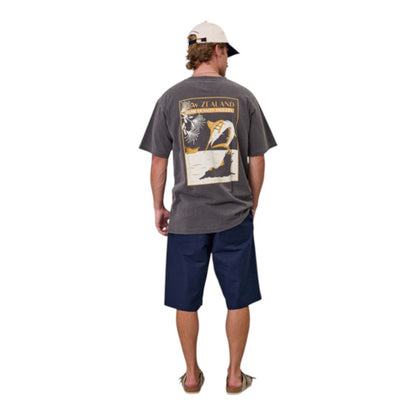 J.A.F Salty Anglers Sea Tee - Aged Black