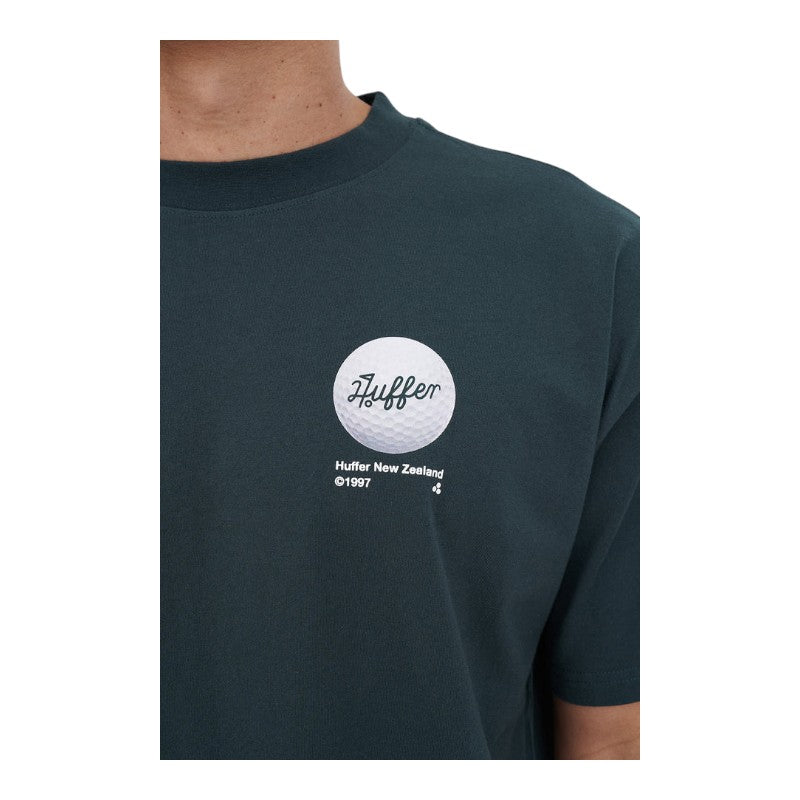 Huffer Block Tee 220/Groove - Golf Green