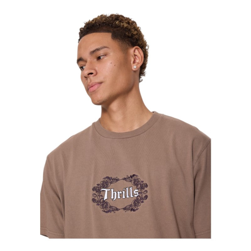 Thrills Wreath Of Desire Embro Merch Fit Tee - Falcon