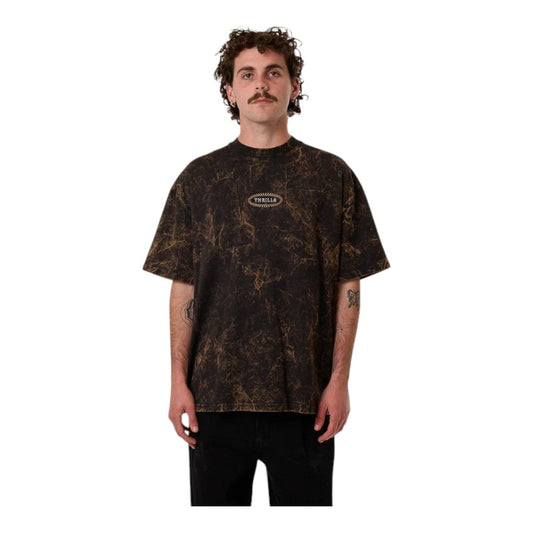 Thrills Vanished Box Fit Tee - Black Falcon