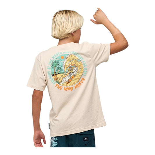 Mad Hueys Youth Frothing For More Tee - Cement