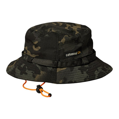 J.A.F Fisherman Wide Brim - Black Camo