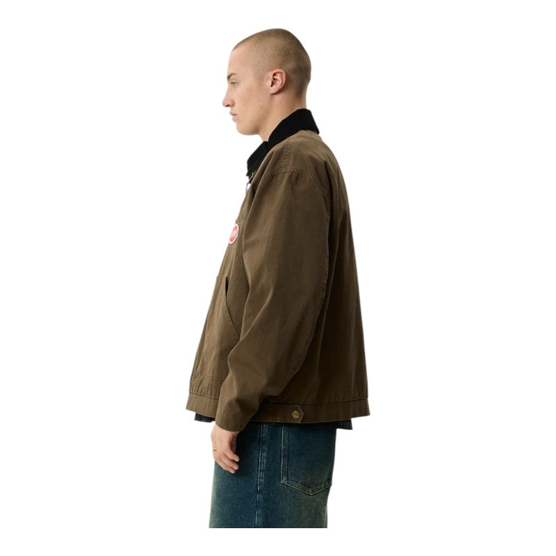 Afends Casino Oracle V.2 Workwear Jacket - Washed Coffee