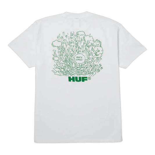 HUF What a Jungle Tee - White