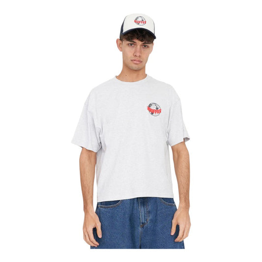 Huffer Black Crop Tee/Air Huffer - Silver Marle