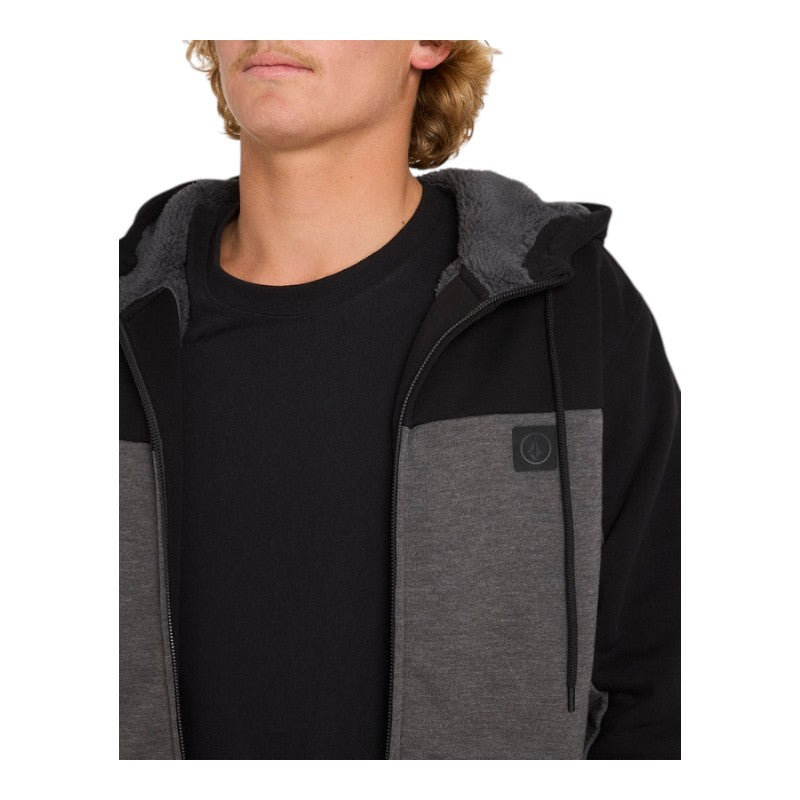 Volcom Division Lined Zip - Charcoal Heather