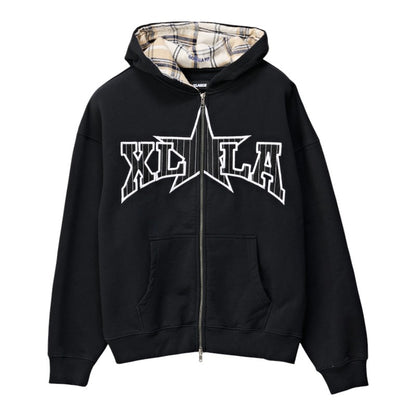 XLarge LA Star Gorilla Fit Zip Hood - Black