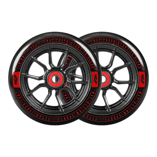 Madd Gear 120mm Syndicate AR Wheels Pair - Black/Red