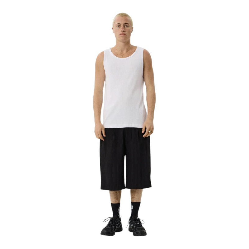 Afends Paramount Rib Singlet - White