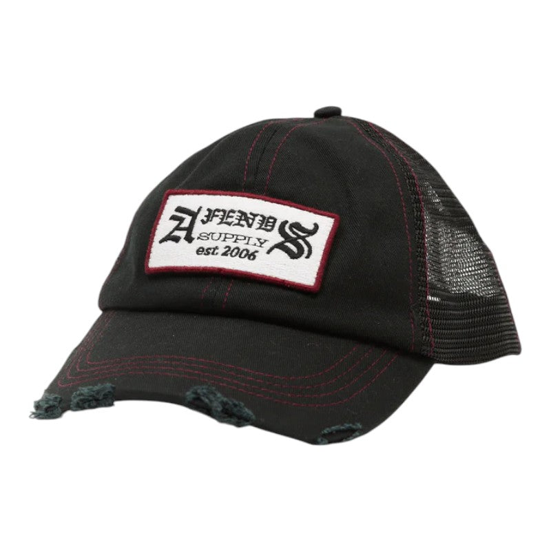 Afends Supply Six Panel Cap - Black