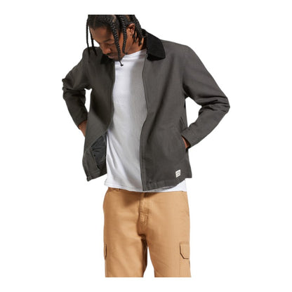 Brixton Mechanic Garage Zip Jacket - Washed Black