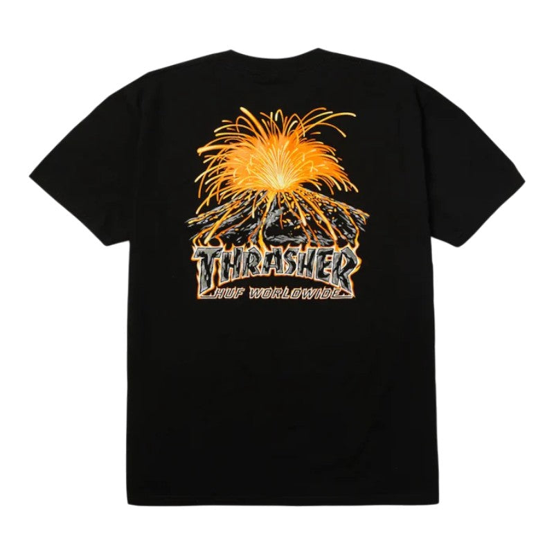 Huf X Thrasher Meltdown Tee - Black
