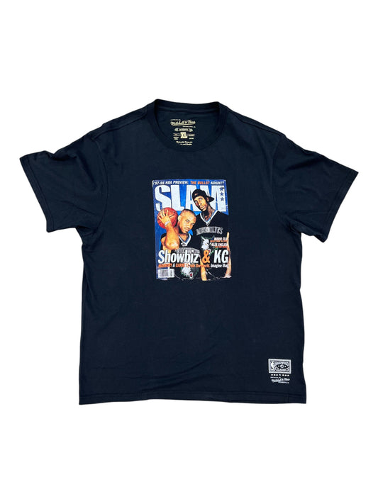 Mitchell & Ness Marbury Garnett Slam Cover Tee - Faded Black