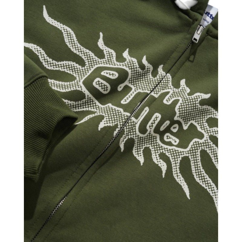 Butter Solar Zip-Thru Hood - Army