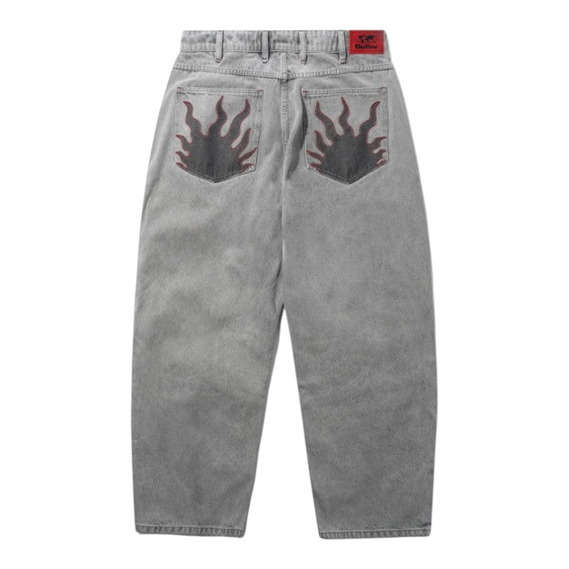 Butter Solar Fade Denim Jeans - Grey Wash