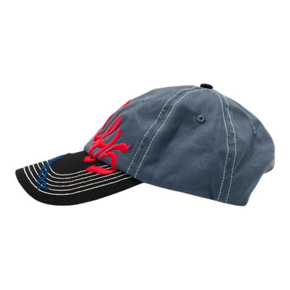Afends Consider 6 Panel Cap - Slate Blue