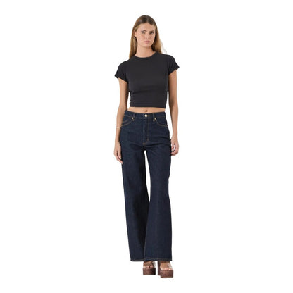 Rollas Relaxed Sailor Long Denim - Dark Rinse