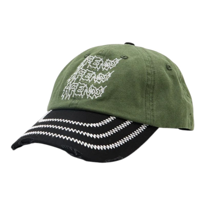 Afends Repetition Six Panel Cap - Cypress