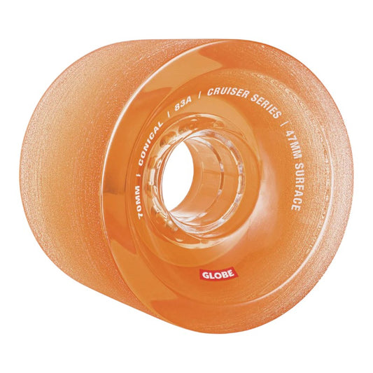 Globe Cruiser Conical Wheels 83a - 70mm Clear Amber