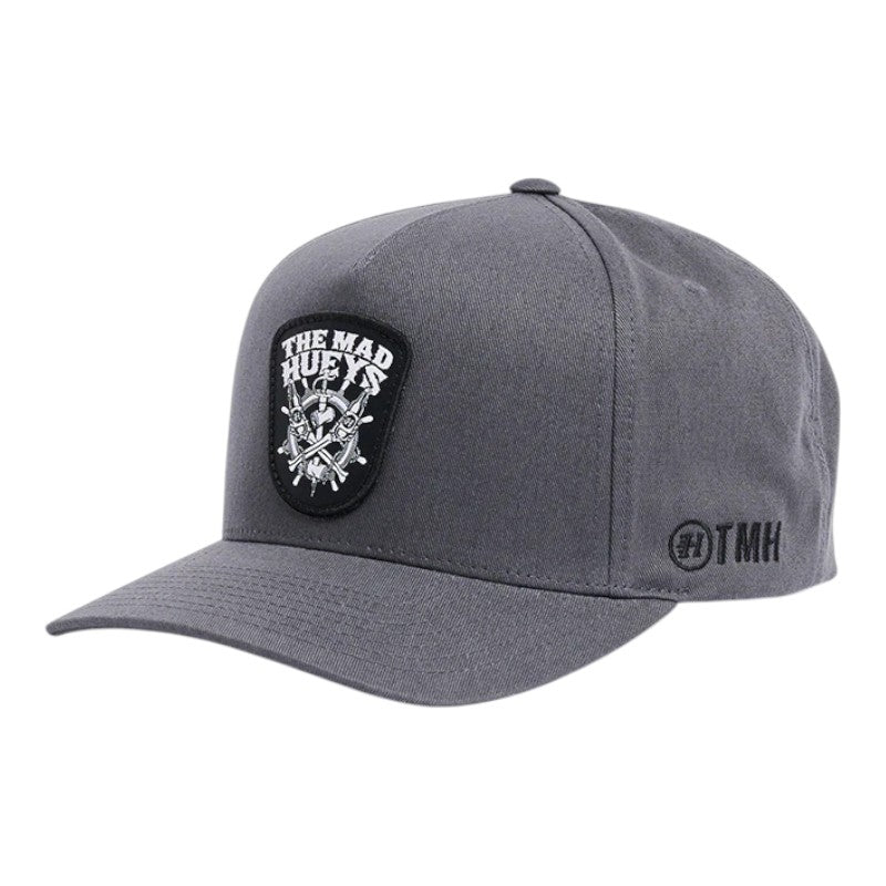 Mad Hueys Ship Wheel Beers Snapback - Charcoal