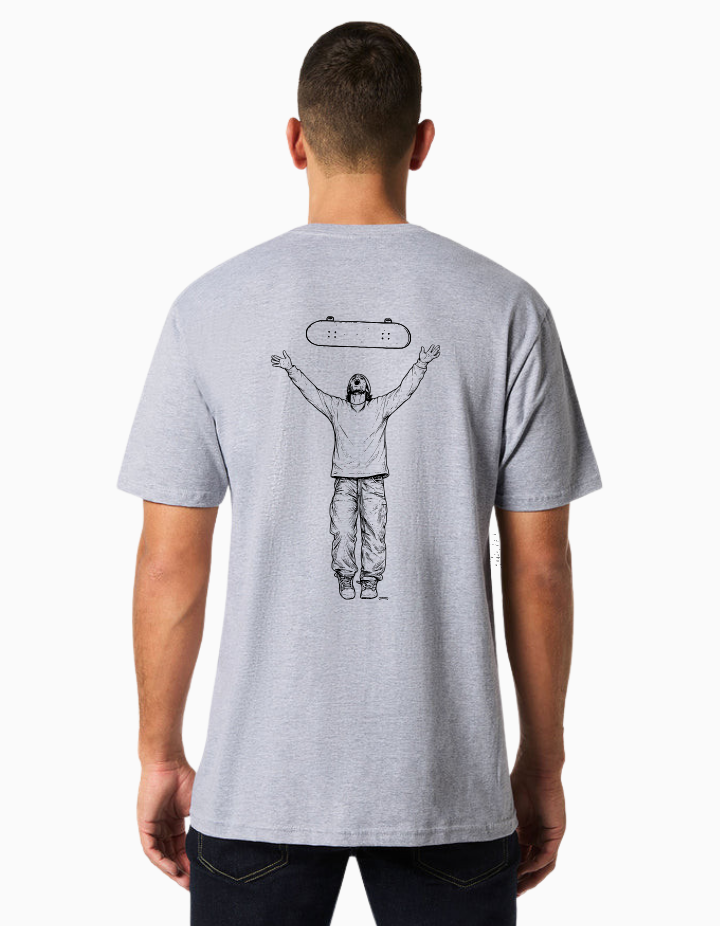 Cheapskates Go Free Tee - Grey Marle
