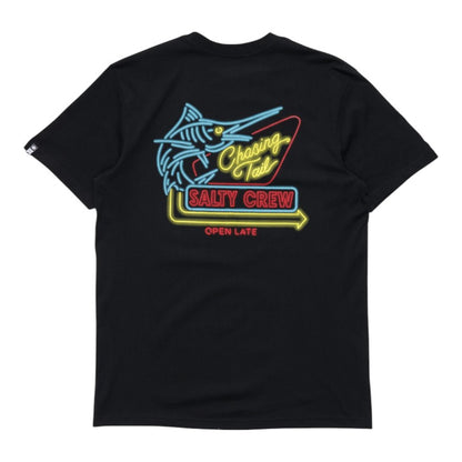 Salty Crew Neon Sign Tee - Black
