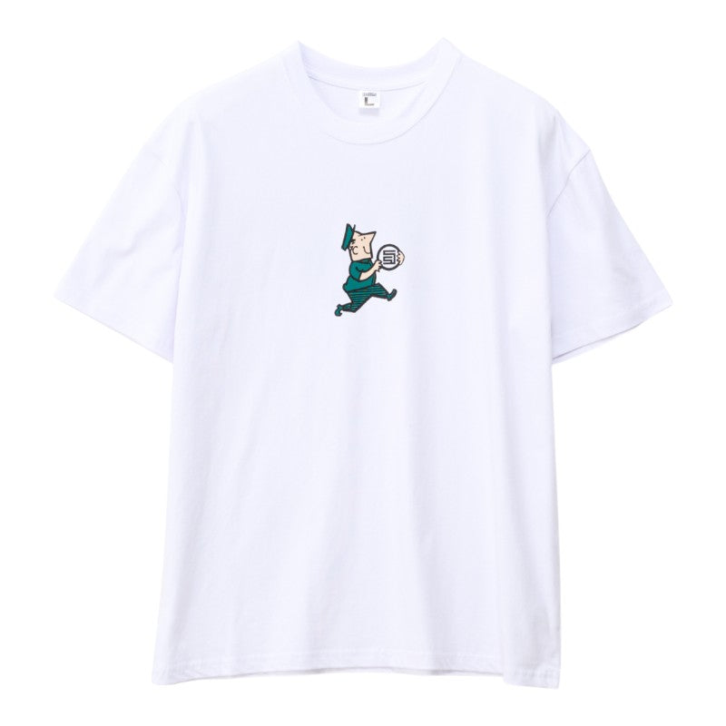 SDouble Man With A Dot Tee - White