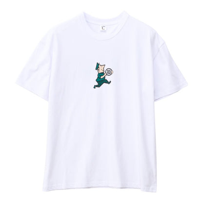 SDouble Man With A Dot Tee - White