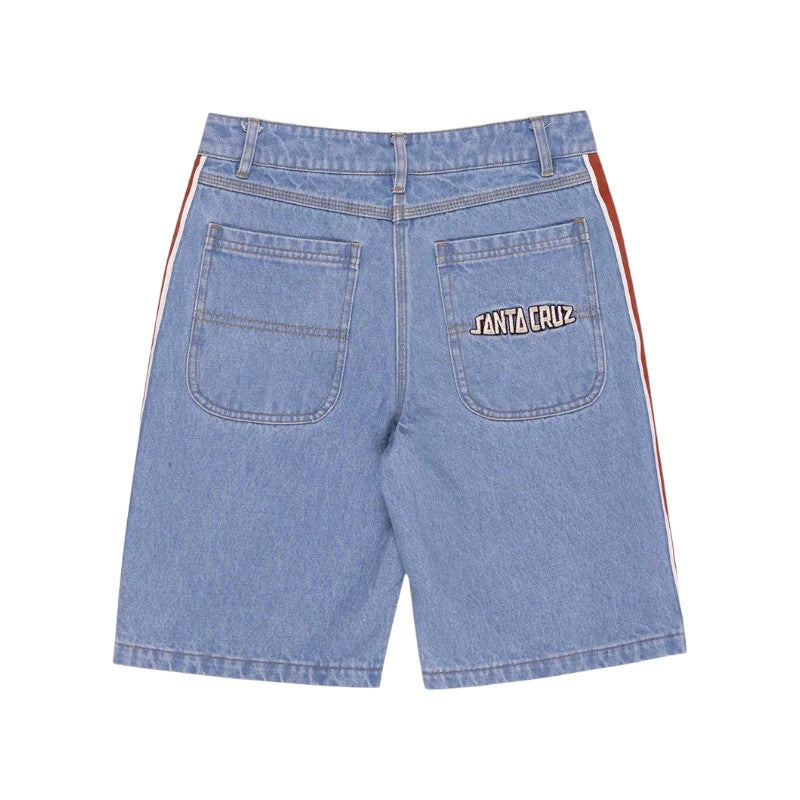 Santa Cruz Youth Fisheye Jean Short - Mid Blue