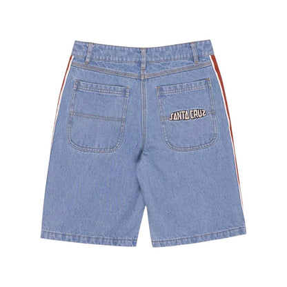 Santa Cruz Youth Fisheye Jean Short - Mid Blue