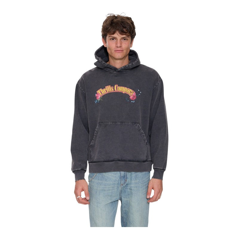 Thrills Fury Slouch Pull on Cropped Hood - Temple Grey