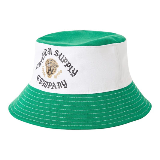 Brixton Eldon Bucket Hat - Green/Off White Morado