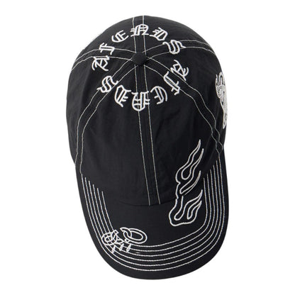 Afends Motor Six Panel Cap - Black
