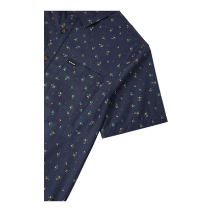 Brixton Charter Print Shirt - Washed Navy/Micro Floral