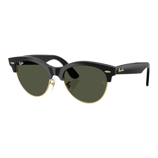 Ray-Ban Clubmaster Way - Black On Gold/Green